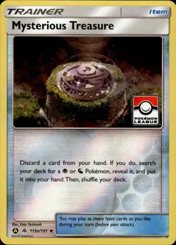 Mysterious Treasure - Reverse Holo - Pokemon League Promo 113a/131 LP Pokemon - Image 1