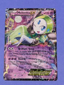 Meloetta EX - RC11/RC25 - Ultra Rare Holo Legendary Treasures - Pokemon - LP - Image 1