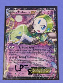 Meloetta EX - RC11/RC25 - Ultra Rare Holo Legendary Treasures - Pokemon - LP - Image 3