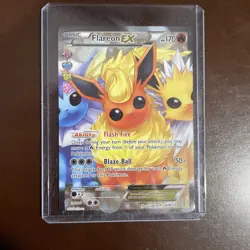 Pokemon TCG Flareon EX Full Art Ultra Rare RC28/RC32 Generations - Image 1