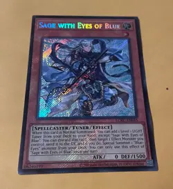 Yu-Gi-Oh! Sage With Eyes Of Blue LCKC-EN015 Legendary Collection Kaiba SECR RARE - Image 2