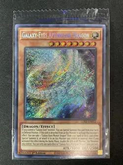 Yugioh #LDS2-EN052 Galaxy-Eyes Afterglow Dragon 1st Ed Secret Rare Promo SEALED - Image 1