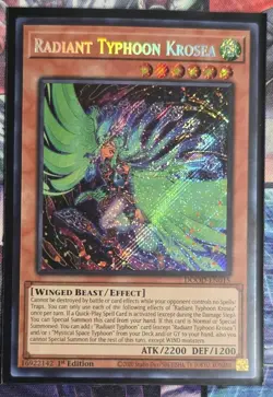 Radiant Typhoon Krosea - DOOD-EN015 Secret Rare (ScR) 1st Edition Mint Yugioh - Image 1