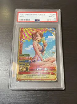 PSA 10 - NAMI ONE PIECE ONEPY BERRY BERRY MATCH 2010 #C250 - Image 1