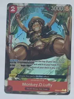 One Piece TCG Monkey D. Luffy OP06-013 Alt Art Wings of the Captain English - Image 1