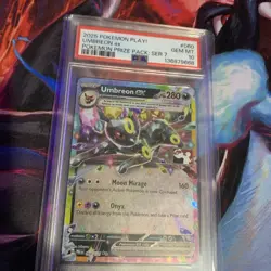 2025 Pokemon Play Umbreon ex 060/131 Prize Pack Series Cards Holo PSA 10 - Image 1