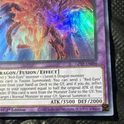 GFTP-EN096 METEOR BLACK COMET DRAGON ULTRA RARE 1ST EDITION YuGiOh CARD - Image 5