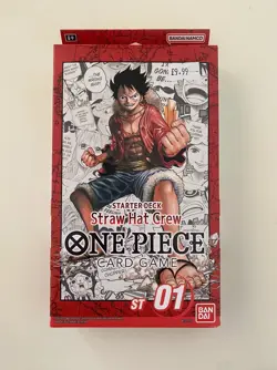 One Piece Card Game ST01 Starter Deck: Straw Hat Crew SEALED ENGLISH - Image 1