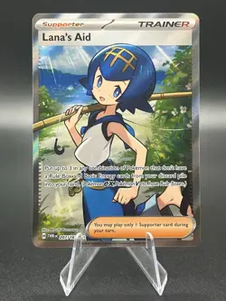 Lanas Aid 207/167 Ultra Rare Full Art Card Pokemon TCG Twilight Masquerade - Image 1