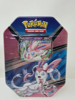 Pokemon 2022 V Heroes Collectors Tin Sylveon V - Brand New 4 Packs & Promo Card - Image 1