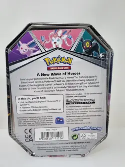 Pokemon 2022 V Heroes Collectors Tin Sylveon V - Brand New 4 Packs & Promo Card - Image 2