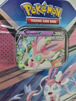 Pokemon 2022 V Heroes Collectors Tin Sylveon V - Brand New 4 Packs & Promo Card - Image 5