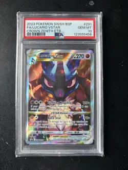 Lucario VSTAR SWSH291 SWSH: Sword & Shield Promo Cards Holo PSA 10 - Image 1