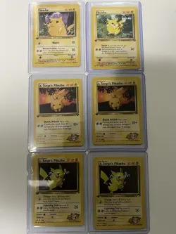 1st Edition Pikachu Vintage Lot Pokemon Card - Image 1