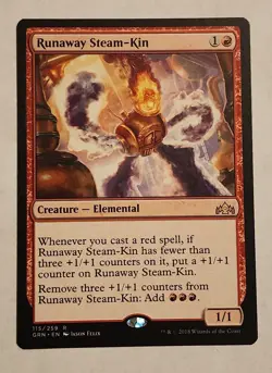 MTG - Runaway Steam-Kin - Guilds of Ravnica Regular NM/MINT Magic The Gathering - Image 1