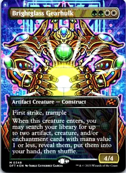 Brightglass Gearhulk (Borderless) M Aetherdrift FOIL 348 NM NM-LP - Image 1