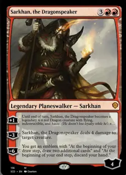 Sarkhan, the Dragonspeaker - Starter Commander Decks #156 MTG Magic The Gatherin - Image 1