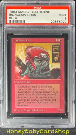 MTG Limited Edition Beta 1993 Ironclaw Orcs PSA 9 Mint Old School 93/94 - Image 1