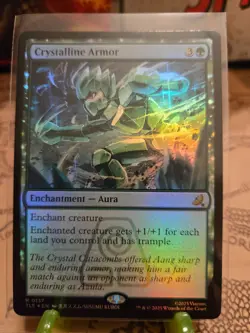 MTG Crystalline Armor Avatar: The Last Airbender: Eternal-Legal Foil Rare NM - Image 1