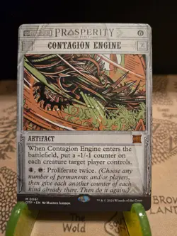 MTG Contagion Engine Outlaws of Thunder Junction Breaking News Regular Mythic NM - Image 1