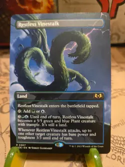 MTG Restless Vinestalk Wilds of Eldraine Regular Borderless Rare NM - Image 1