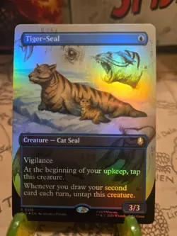 MTG Tiger-Seal Avatar: The Last Airbender Foil Borderless Rare NM - Image 1