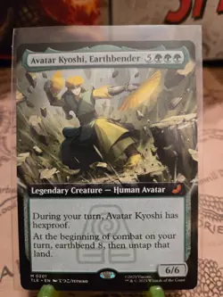 MTG Avatar Kyoshi, Earthbender Avatar: The Last Airbender Mythic Extended Art NM - Image 1