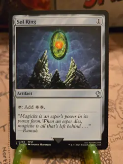 MTG Sol Ring (0356) Commander: Final Fantasy Regular Uncommon NM - Image 1