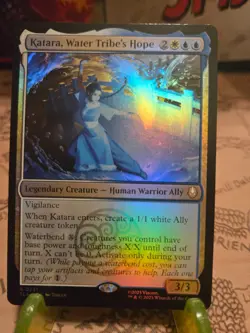 MTG Katara, Water Tribe's Hope Avatar: The Last Airbender Foil Rare NM - Image 1