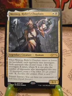MTG Wernog, Rider's Chaplain Secret Lair Drop Series 008 Regular Rare NM - Image 1
