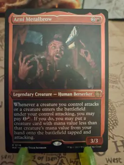 MTG Arni Metalbrow March of the Machine: The Aftermath Foil Etched Rare NM - Image 1