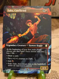 MTG Zuko, Conflicted Avatar: The Last Airbender Borderless Regular Rare NM - Image 1