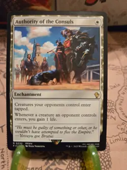 MTG Authority of the Consuls Commander: Final Fantasy Regular Rare NM - Image 1