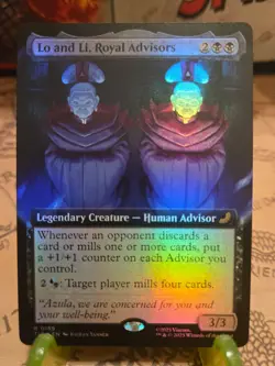 MTG Lo and Li, Royal Advisors Avatar: The Last Airbender Foil Extended Art NM - Image 1