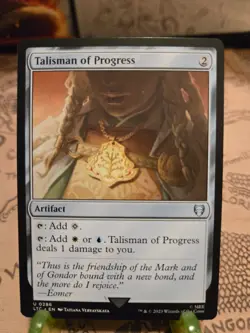 MTG Talisman of Progress Commander: the Lord of the Rings Regular Uncommon NM - Image 1