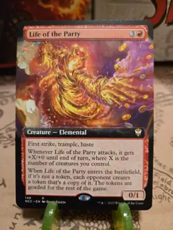 MTG Life of the Party Commander: Streets of New Capenna Regular Extended Art NM - Image 1
