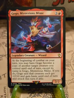 MTG Gogo, Mysterious Mime Commander: Final Fantasy Regular Rare NM - Image 1