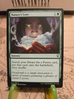 MTG Nature's Lore Commander Legends: Battle for Baldur's Gate Regular Common NM - Image 1