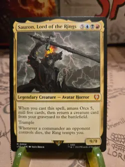 MTG Sauron, Lord of the Rings Commander: the Lord of the Rings Regular Mythic NM - Image 1