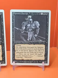 ⚫⚫⚫ (4) 1994 MAGIC The Gathering HYPNOTIC SPECTER REVISED 3RD EDITION PLAYED - Image 5