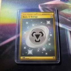 POKEMON SHROUDED FABLE METAL ENERGY SECRET RARE GOLD 099/064 TCG HOLO - Image 2
