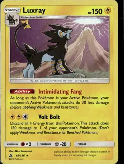 Pokemon Luxray 48/156 Ultra Prism Holo Rare - Image 1