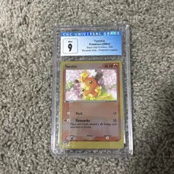 CGC 9 TORCHIC BLACKSTAR PROMO REVERSE HOLO POKEMON LEAGUE - Image 1