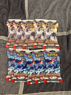 Pokemon TCG 10x Paldea Evolved Sleeved Booster Pack LOT!! 10qty Sleeved Boosters - Image 1