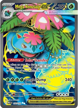 [ FULL ART ] Mega Venusaur ex - 155/132 - Ultra Rare Pokemon Mega Evolution - Image 1