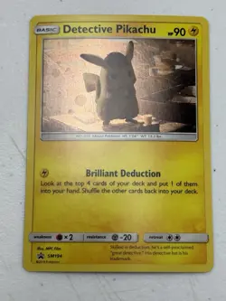 Detective Pikachu #SM194 - Pokemon TCG - Sun & Moon - Promo - Cosmos Holo - NM - Image 1
