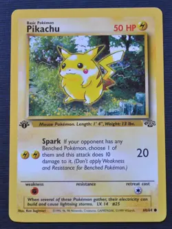 Pikachu #60 / 64 1st Edition Jungle - NM - Pokemon 1999 TCG WOTC Vintage - Image 1