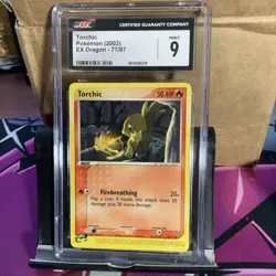 Pokemon TCG Torchic Pokemon 2003 EX Dragon Dash #77/97 - Image 1