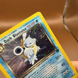 Dark Blastoise 3/82 Team Rocket Holo Rare LP+ Pokemon TCG - SWIRL - Image 3
