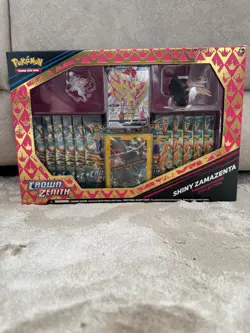 POKEMON CROWN ZENITH Shiny Zamazenta - Premium Figure Collection Box -NEW SEALED - Image 1